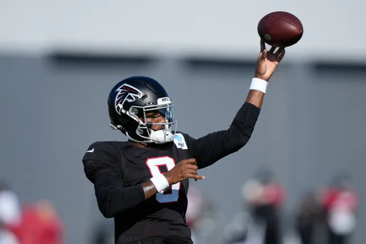 Falcons QB Penix continues his rehab from ACL surgery